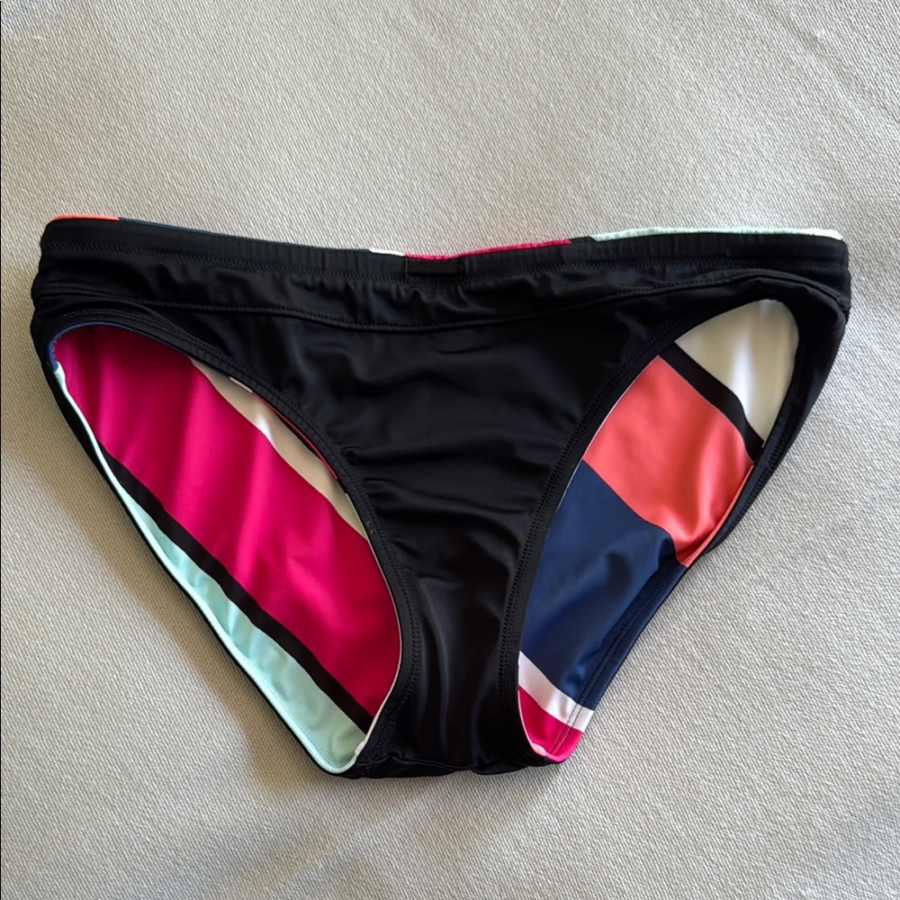 Avia Reversible Swim Bikini top and bottom black & stripes - Picture 8 of 15